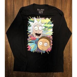 Rick and Morty Long Sleeve Shirt Adult Size Medium  Ripple Junction Adult Swim
